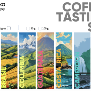 Дегустаційний сет 7 сортів кави COFFEE TASTING SET в подарунковій коробці